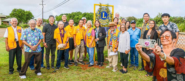 East Kauai Lions mark 88 years with scholarships, permanent sign