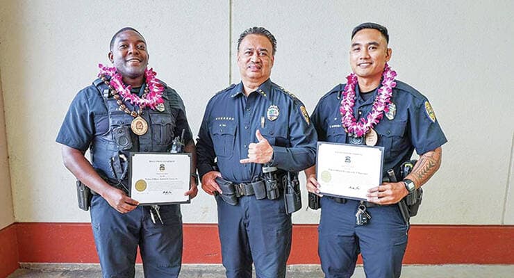 Kauai police honor officers for arrests, investigations, community work