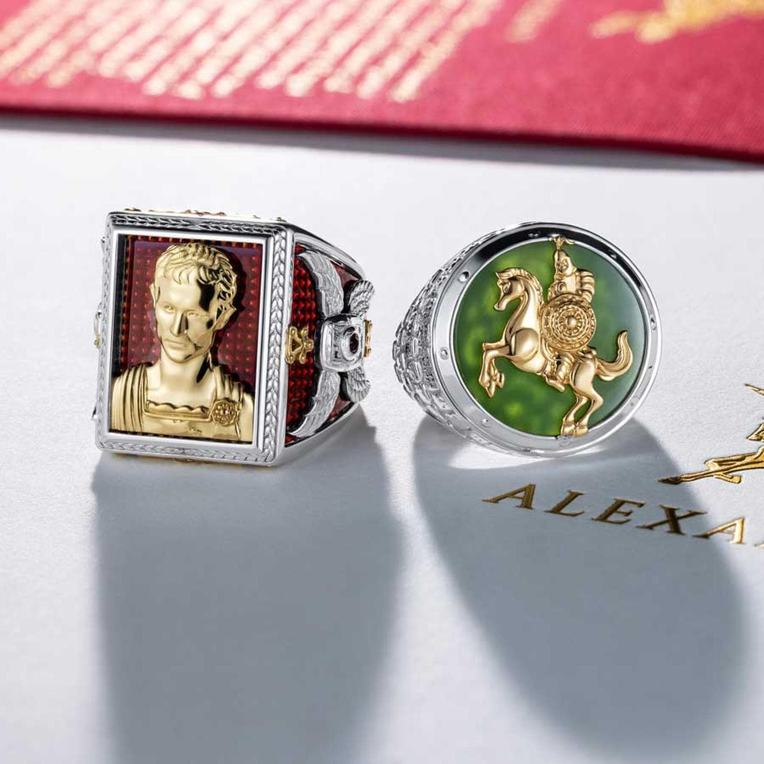 Alexandria launches 18k gold rings inspired by historic rulers