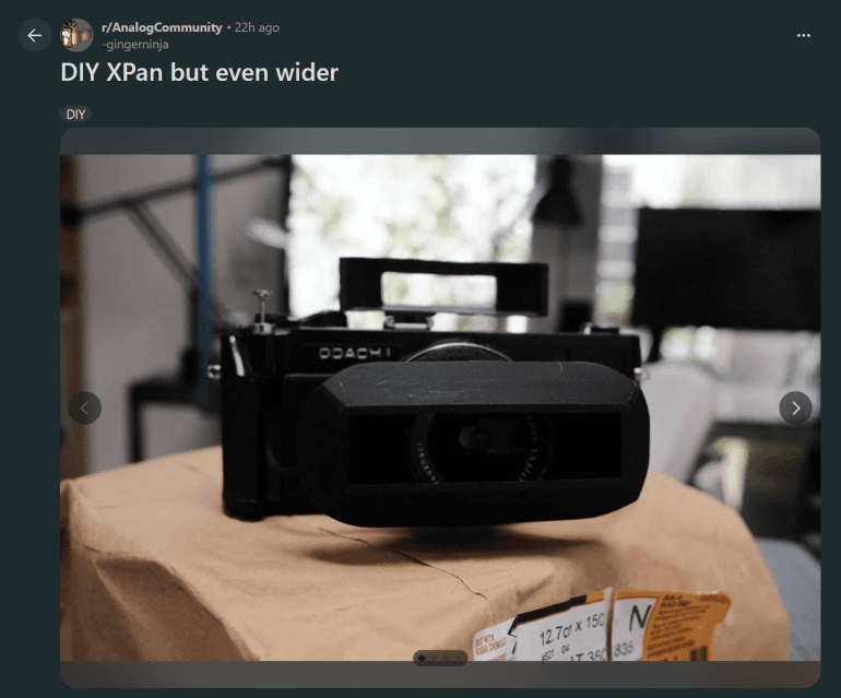 DIY panoramic camera turns broken FED stereo into 93mm film beast