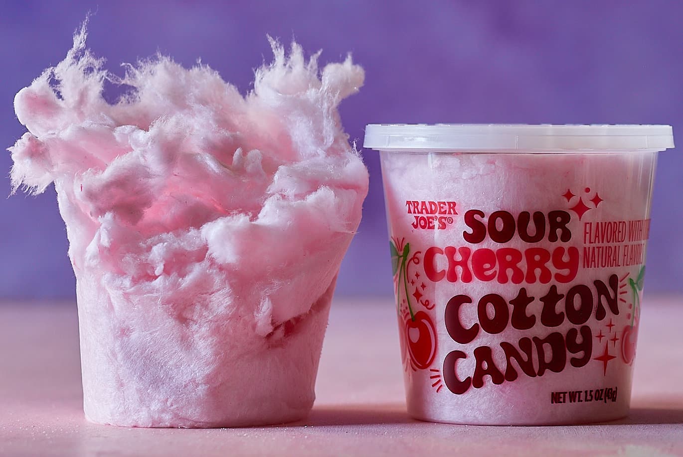 Trader Joe's launches limited-time sour cherry cotton candy
