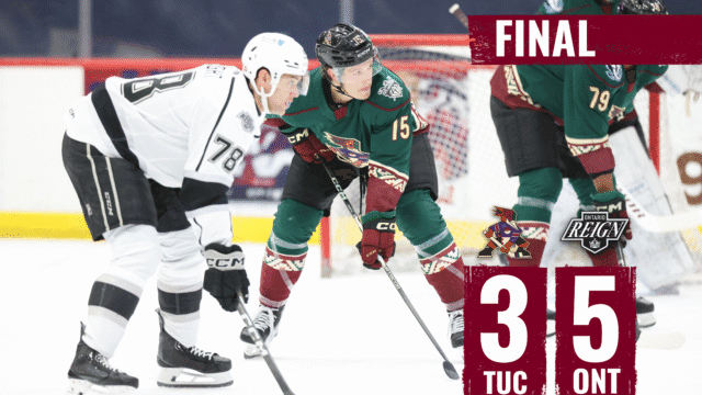 Special teams propel Ontario Reign to 5-3 sweep in Tucson