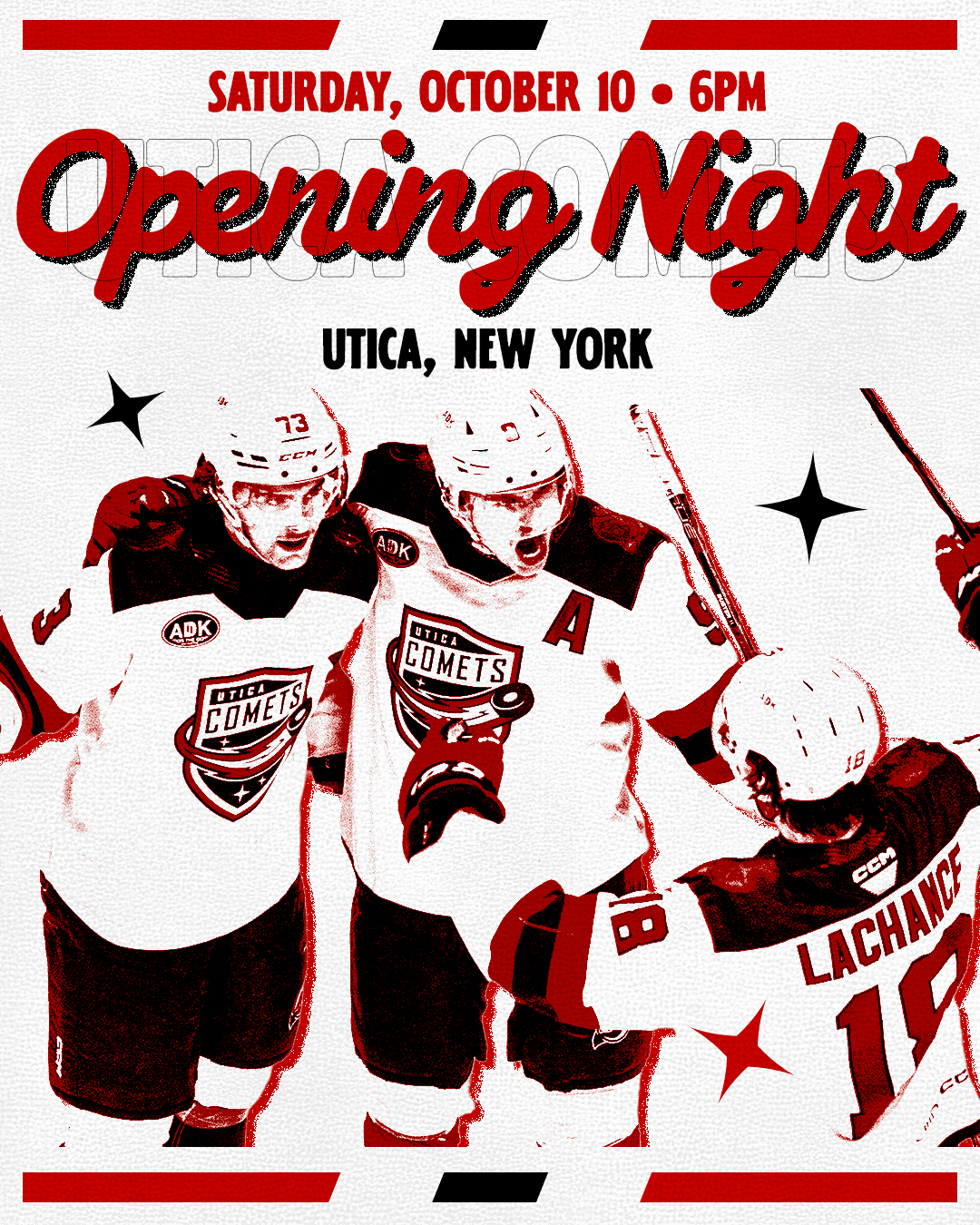 Utica Comets set October 10 home opener after playoff near miss