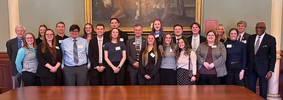 First-year Wyoming WWAMI students meet Governor Mark Gordon, legislators in Cheyenne