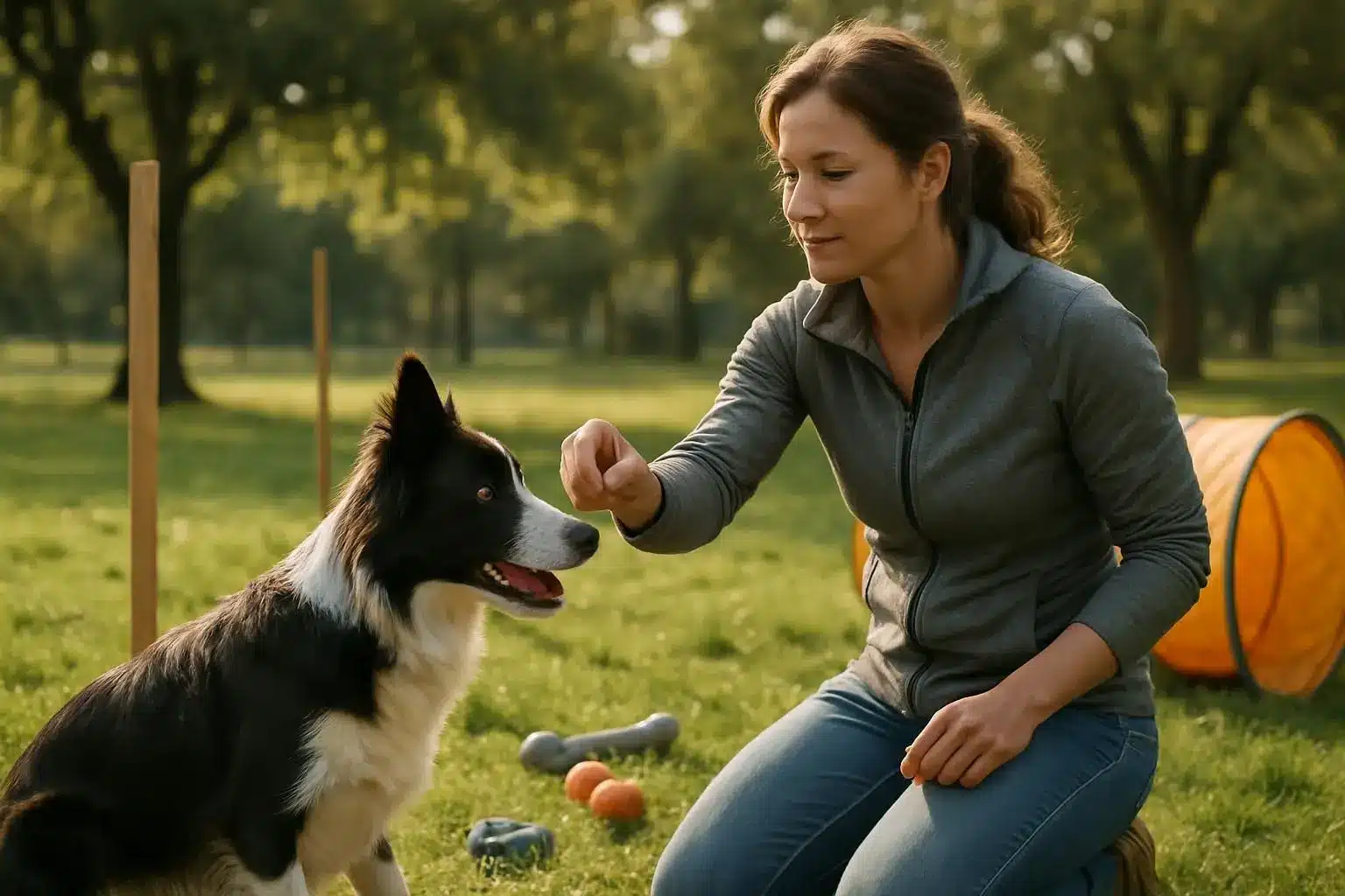 Fetch, Recall and Interval Games Channel Hyperenergetic Dogs' Energy into Obedience