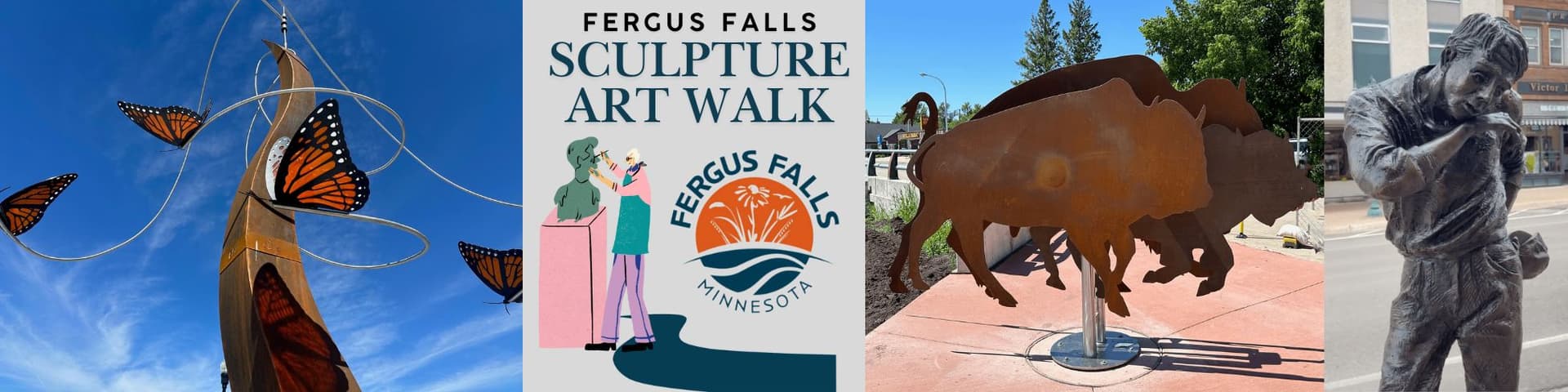 Fergus Falls adds seven Minnesota sculptures to 2026 downtown walk