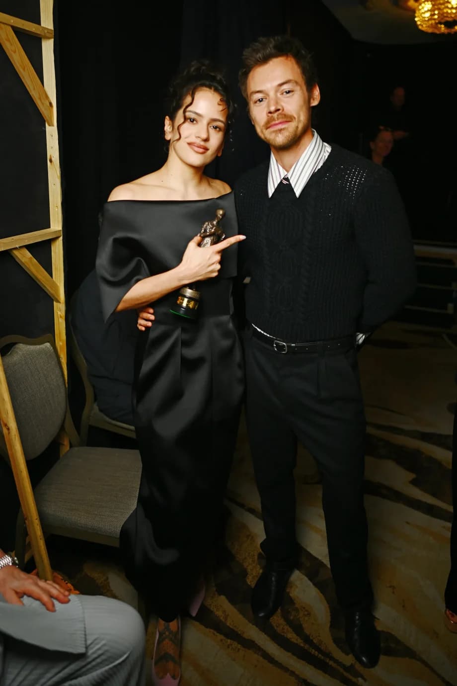 Harry Styles and Rosalía bring sharp contrast to the Ivors