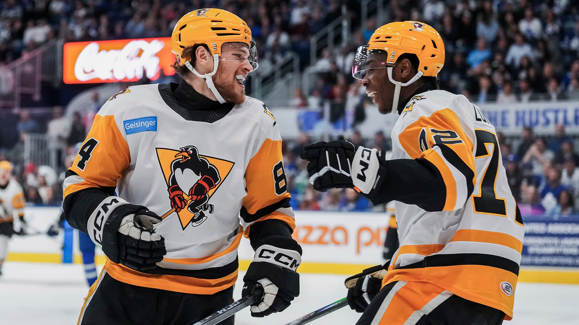 Penguins rally past Marlies 5-3 to cut series deficit