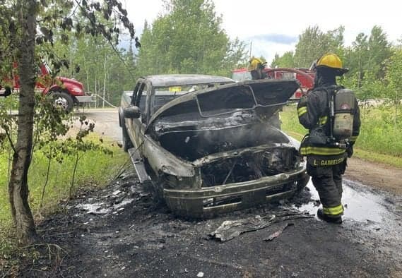 Deputies investigate hit-and-run and pickup truck fire in Portage Township