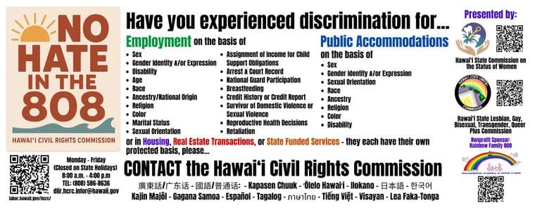 No Hate in the 808 campaign launches on Big Island buses, online ads