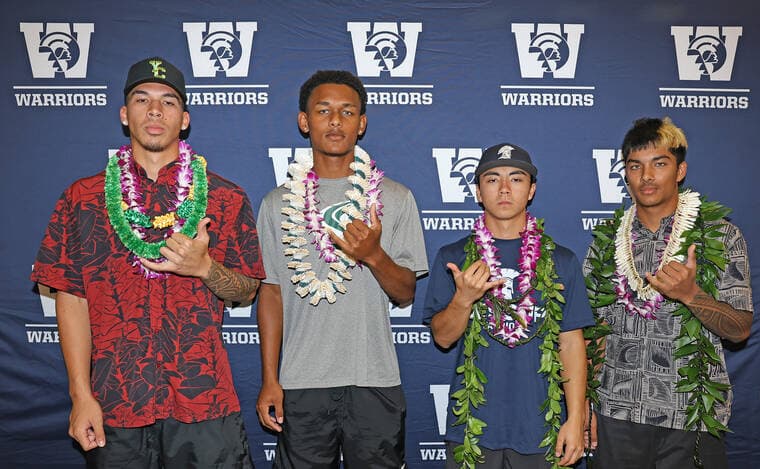 Four Waiakea baseball players sign college deals after championship season