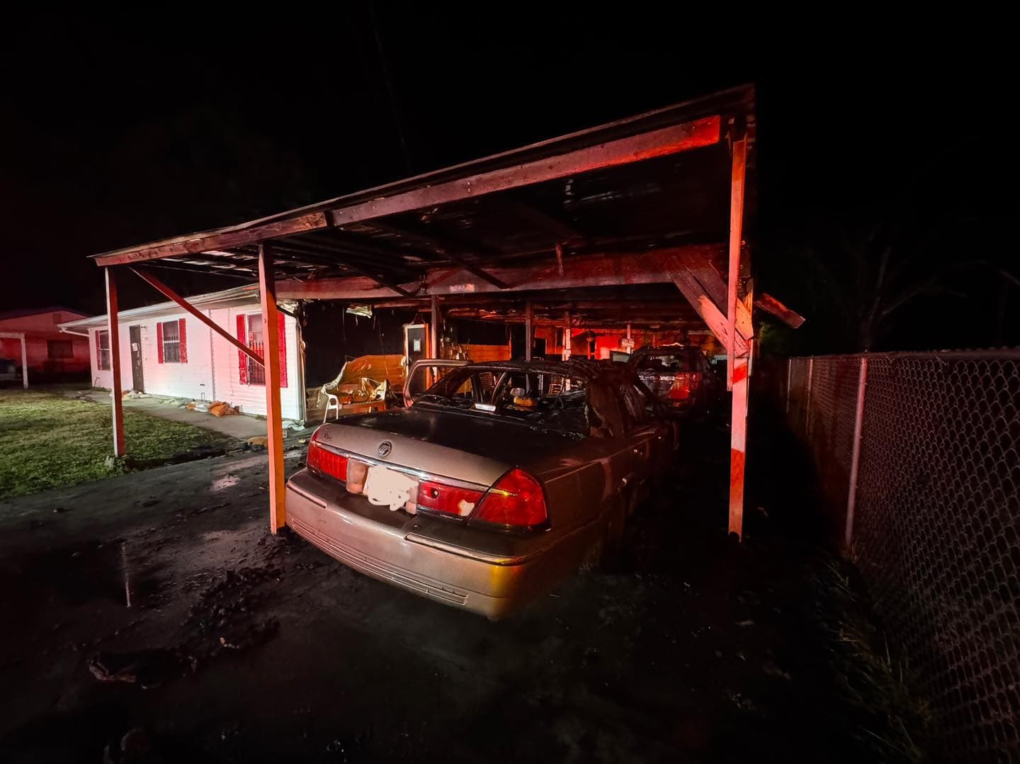 Four Pets Rescued After Spangler Avenue Carport Fire Destroys Home, Vehicle