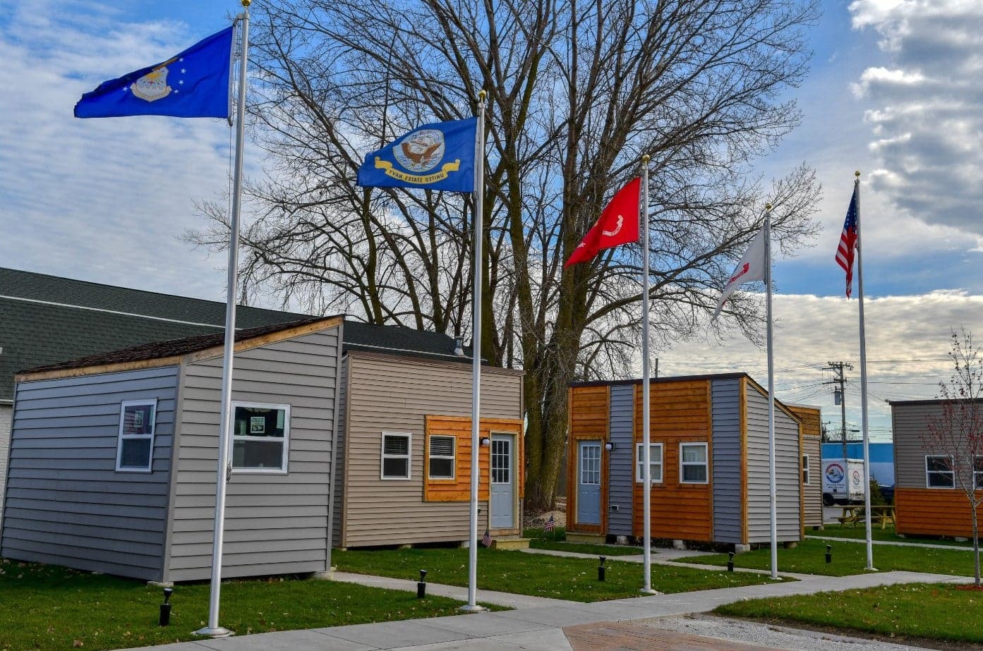 Racine tiny-home village adds four homes for veterans, expands to 20