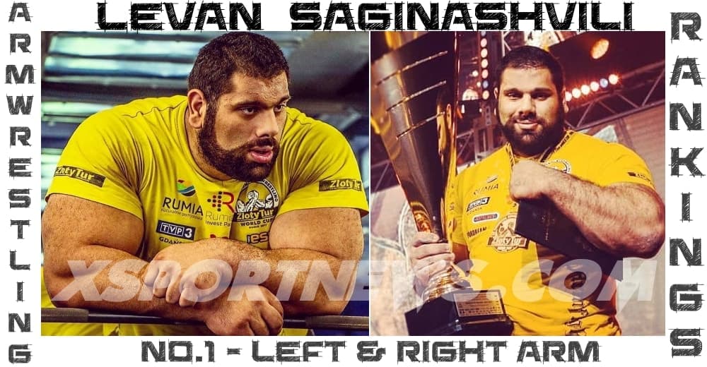 XSportNews rankings update keeps Levan Saginashvili and Devon Larratt on top