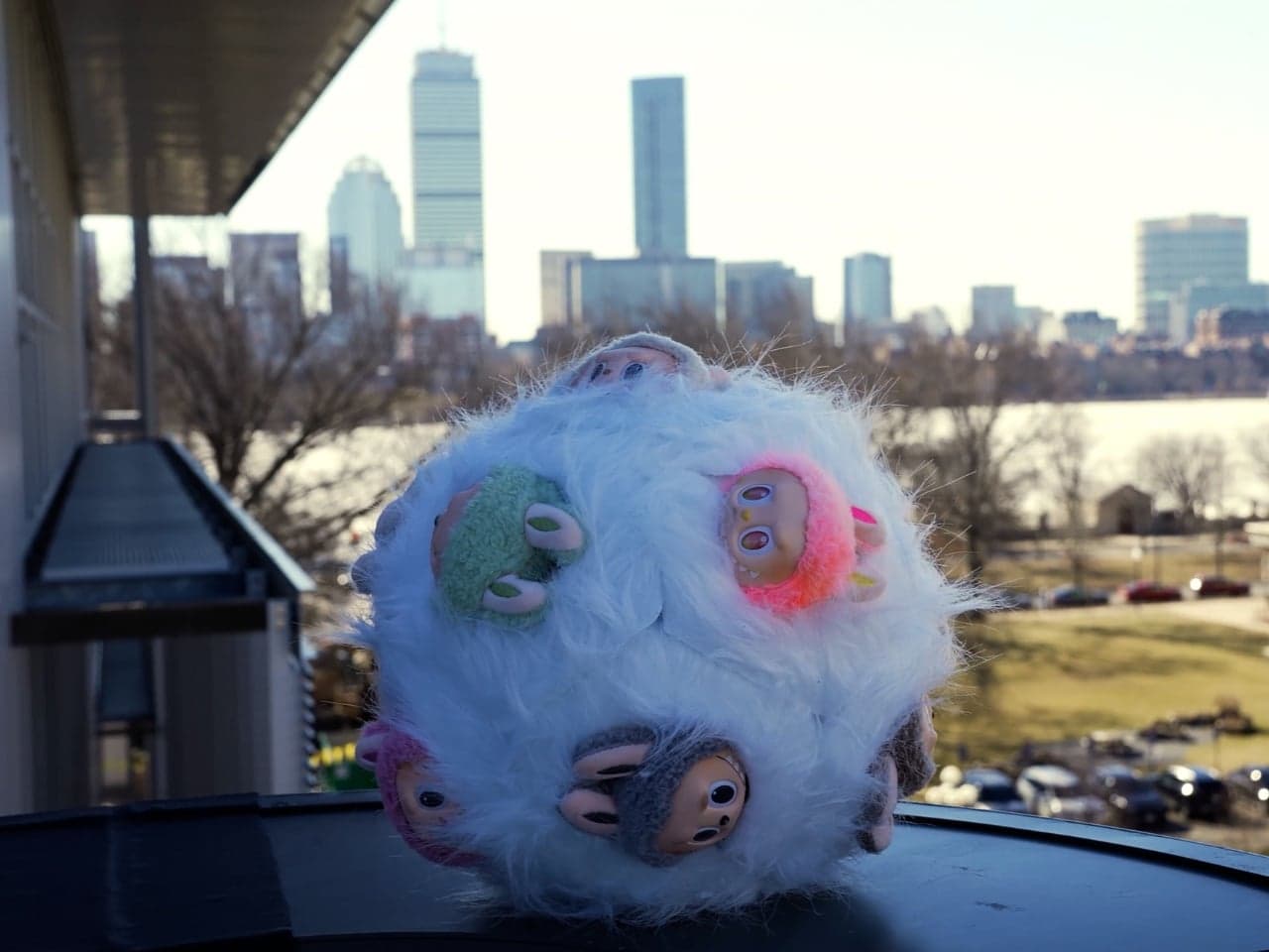 MIT Labububot fuses twelve Labubu heads into a rolling robot