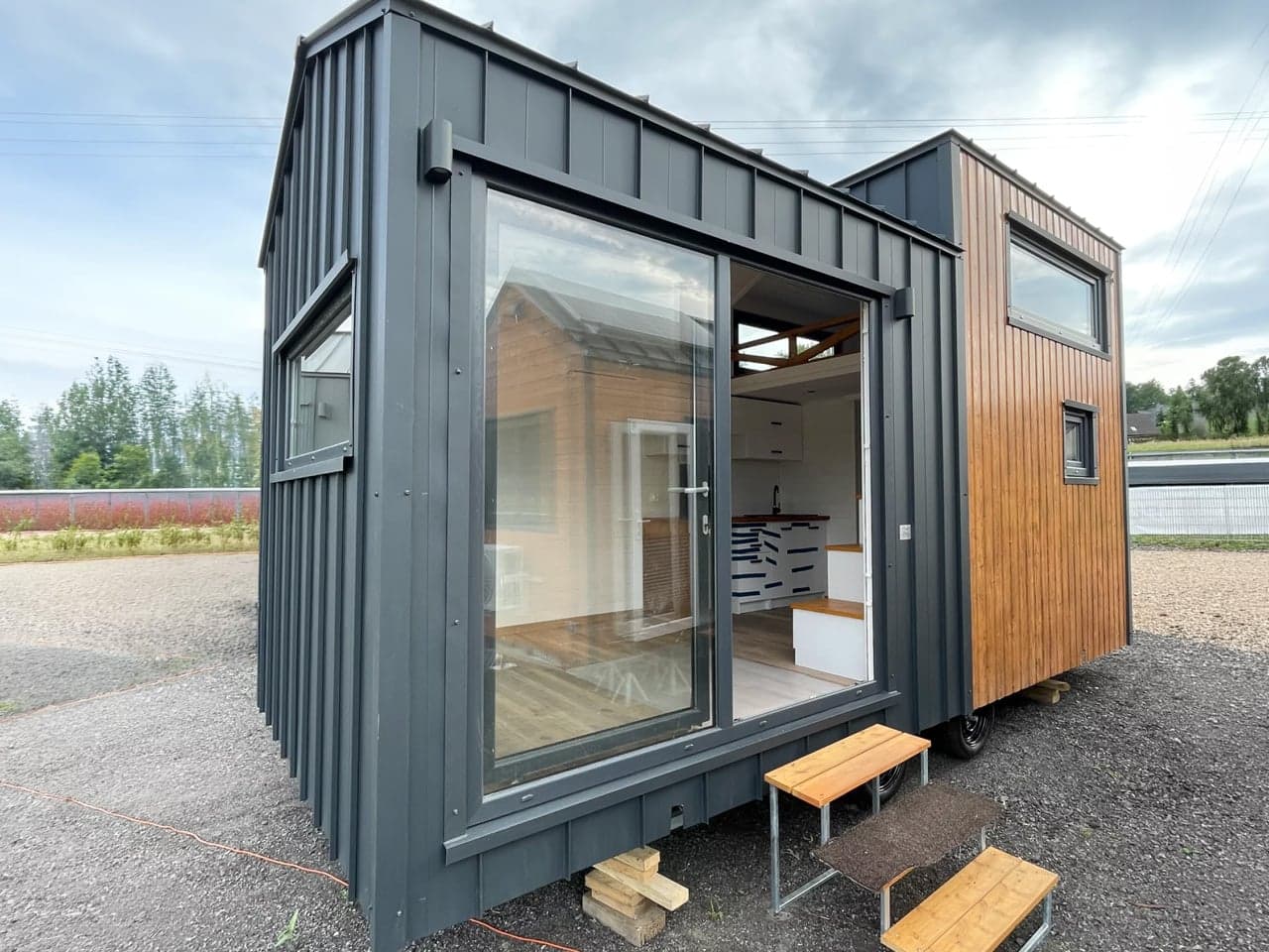 Poland’s Mini House 300 x 600 widens tiny living in 20 feet