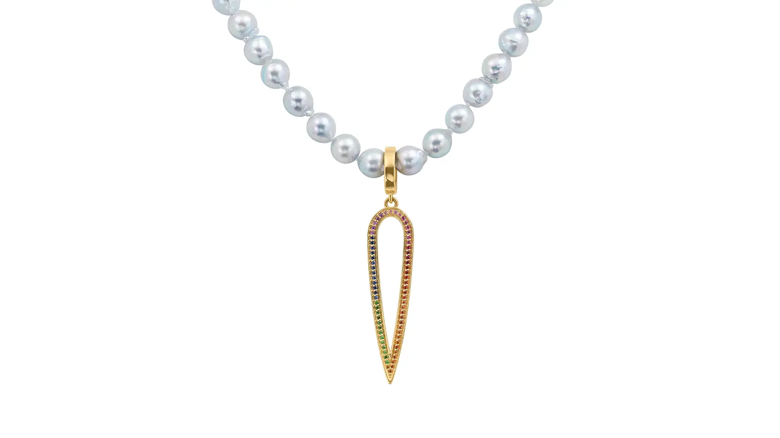 Pearls Move Beyond Formalwear, Styled With Denim, Gold Chains