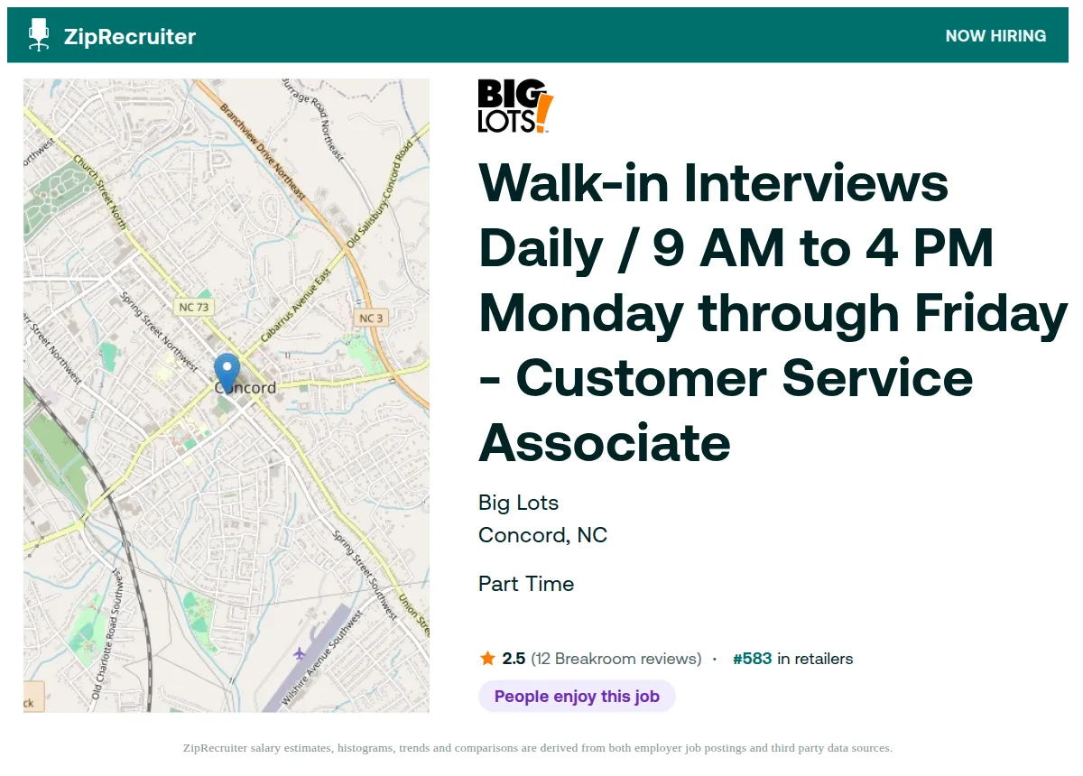 Big Lots interview tips focus on retail skills and customer service