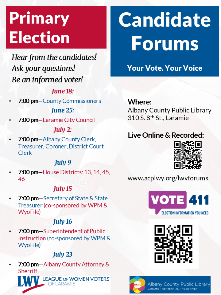 Albany County commissioner candidates face voters at Laramie forum