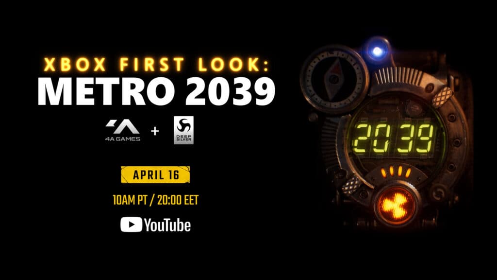 Microsoft sets April 16 Metro 2039 reveal, next game gets world premiere