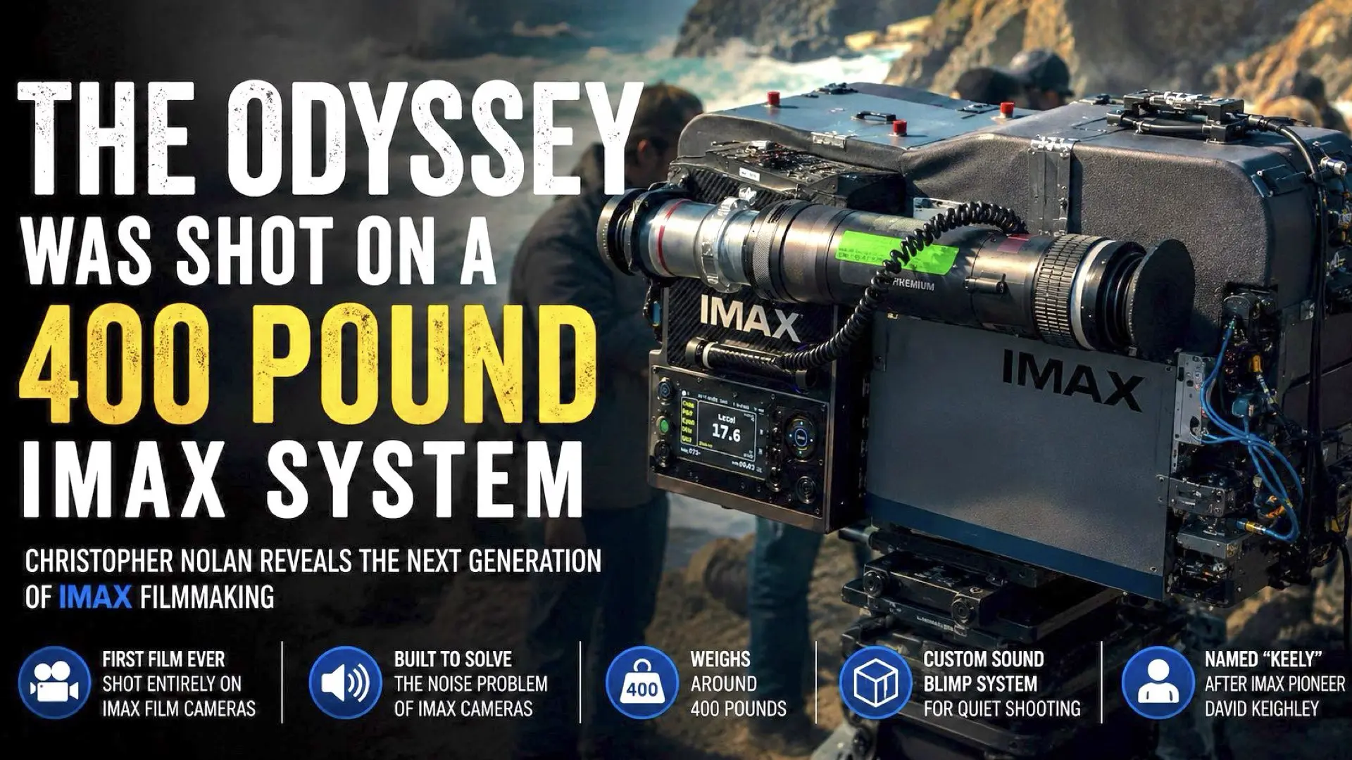IMAX builds silent film camera for Christopher Nolan’s The Odyssey