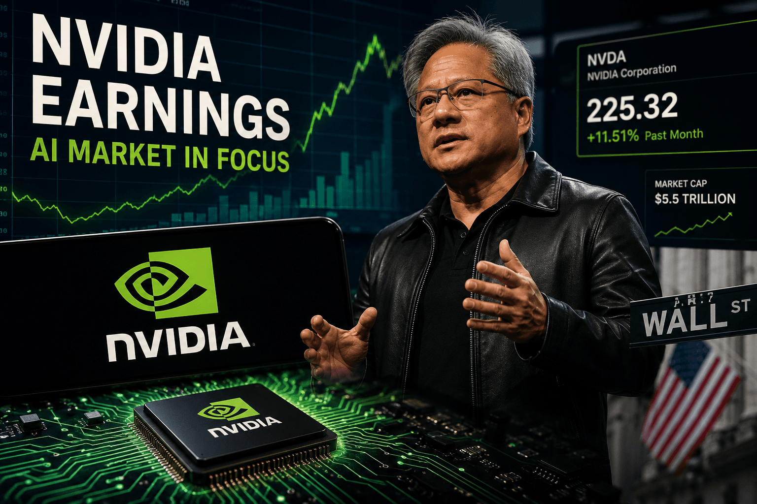 Wall Street climbs as investors await Nvidia results on AI demand