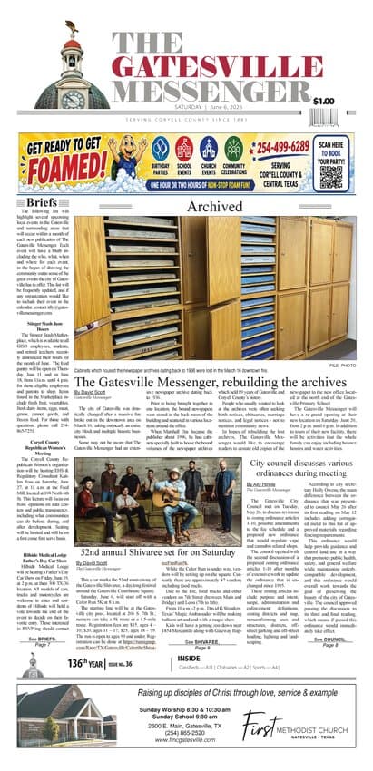 Gatesville adopts new fee schedule, considers vape shop rules