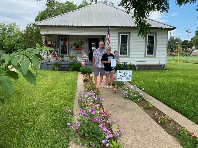 Gay McCarty’s colorful West Main home named Yard of the Month