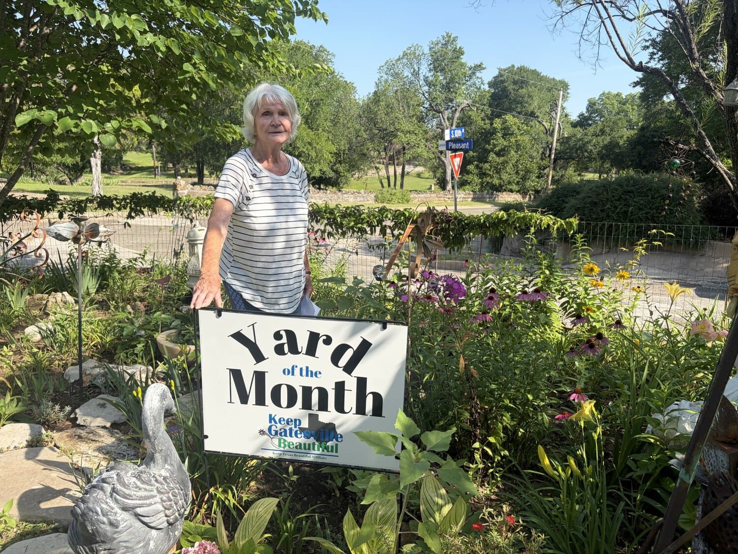 Kitty Canaday's Gatesville home named June Yard of the Month
