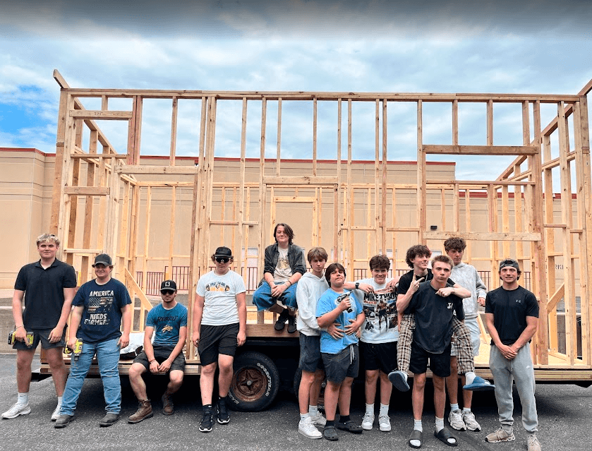 River Falls students build tiny home for housing insecurity effort