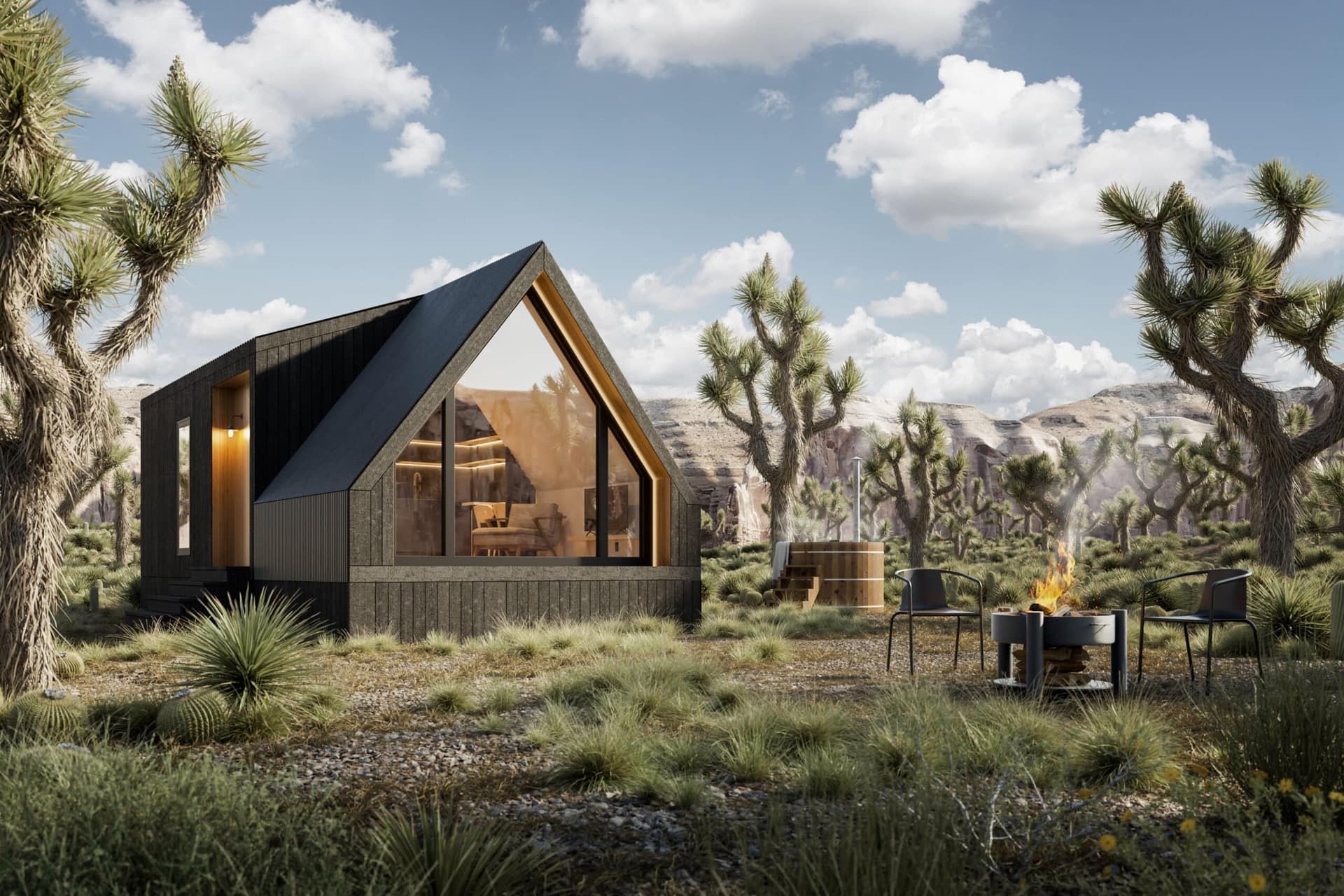 Zook Cabins A-Frame Studio turns a tiny house into a luxury escape