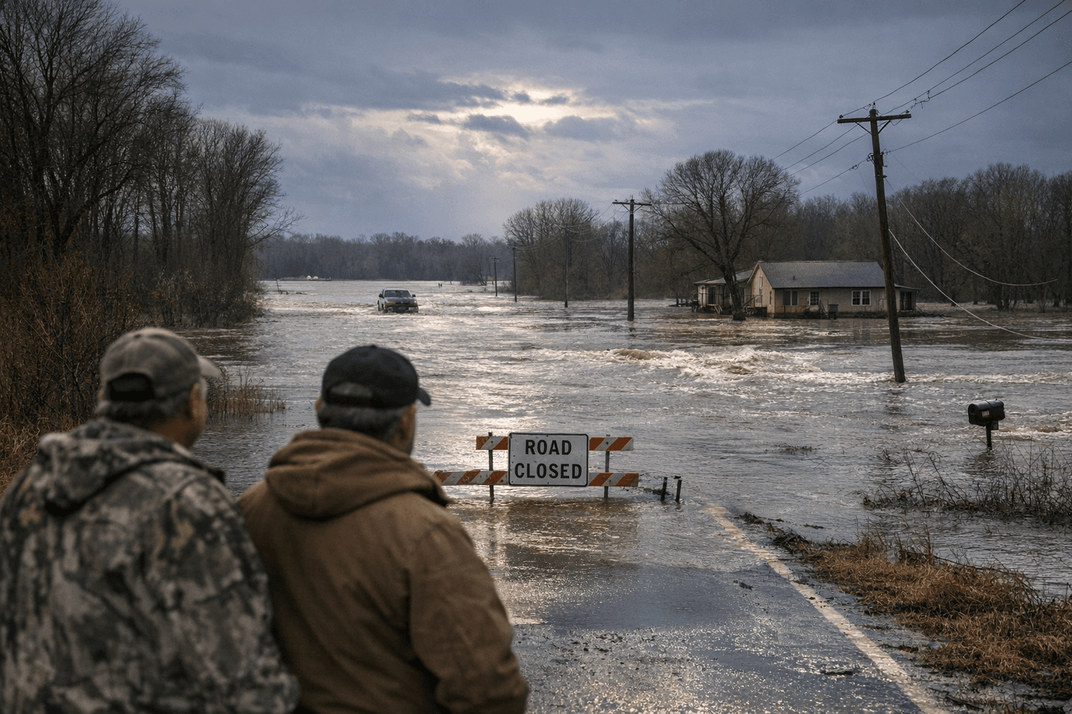 Coldwater River Rise Near Marks Threatens Roads, Properties in Quitman ...