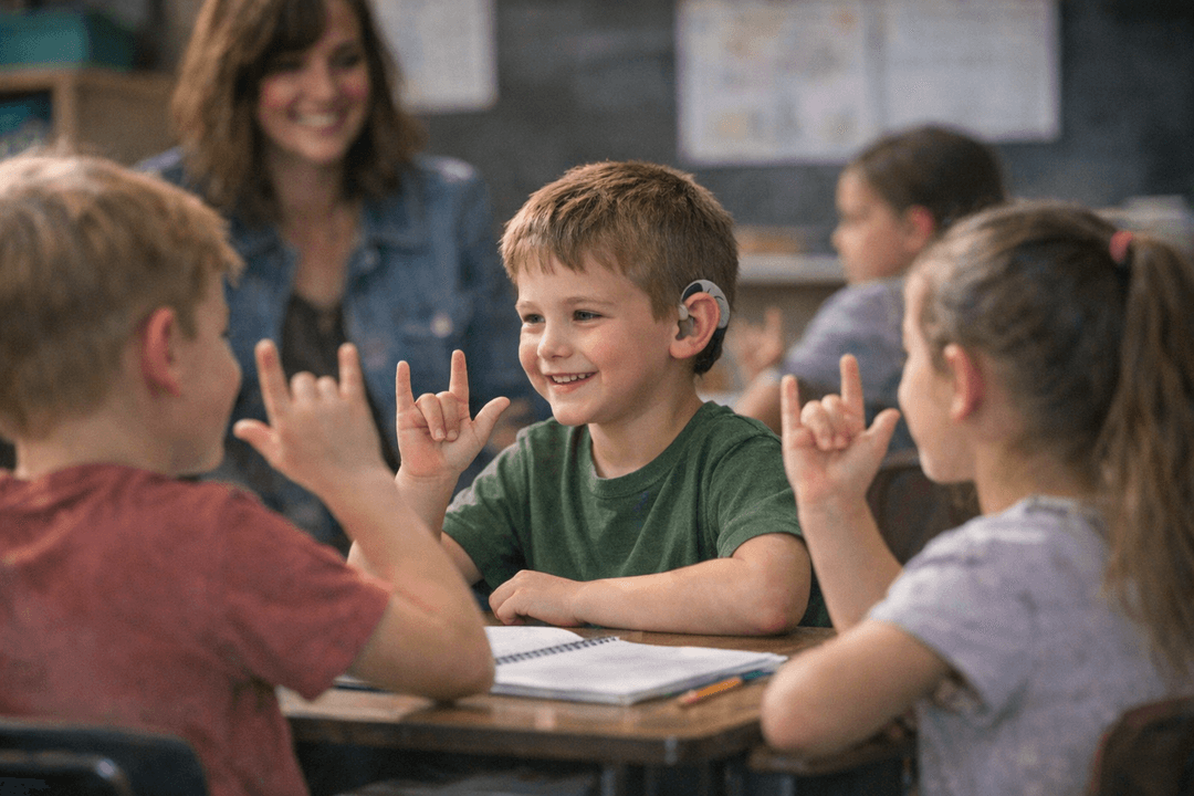 Classmates Learn Sign Language So Deaf First-Grader Never Feels Alone ...